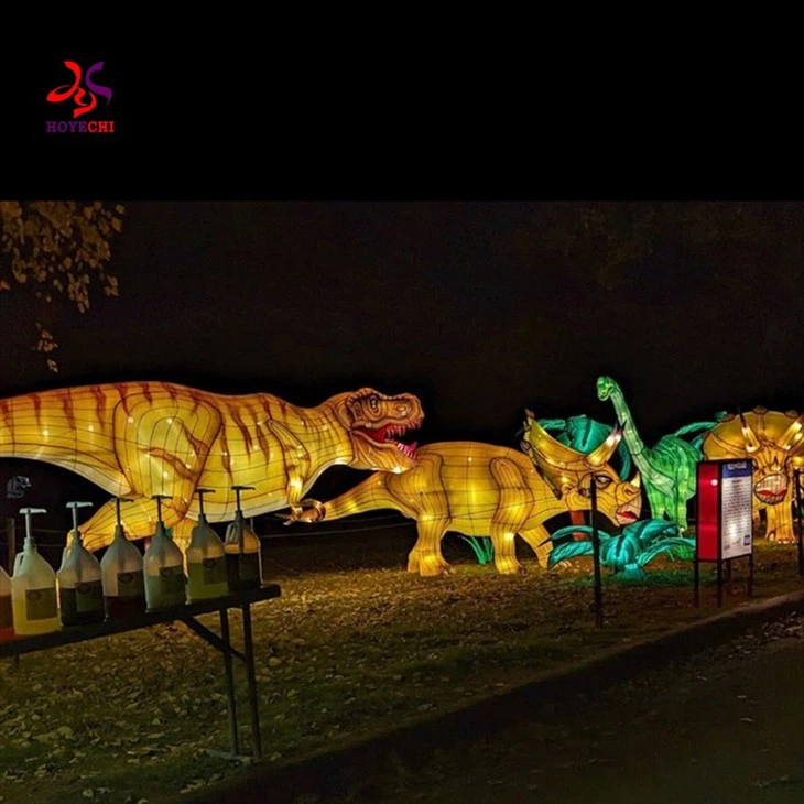 3D LED Lighting Animal Dinosaur Festival Lantern For Outdoor Theme Park Garden Zoo Decoration