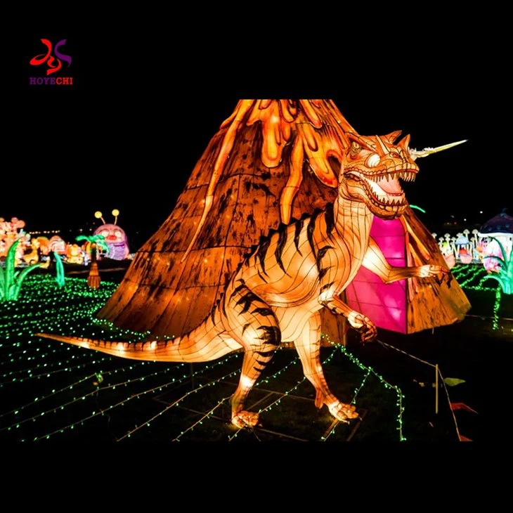 3D LED Lighting Animal Dinosaur Festival Lantern For Outdoor Theme Park Garden Zoo Decoration