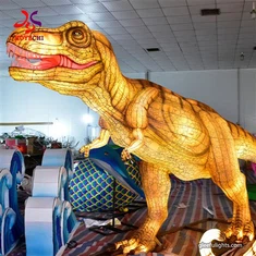 Lantern Féile Dineasár faoi stiúir Le haghaidh Decor Ainmhithe Páirce Agus Gairdín