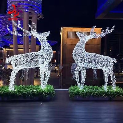 22 Bliain Monaróir Monaróir Solas Móitífeanna Reindeer Le haghaidh Imeachtaí Tráchtála